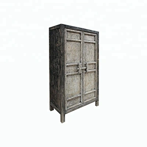 beijing wholesale rustic reclaimed old wood shabby chic distressed wardrobe furniture