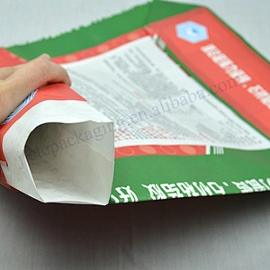 Building use square bottom stand up 2 ply kraft paper cement bag with liner for dry mortar,tile adhesive,gypsum powder