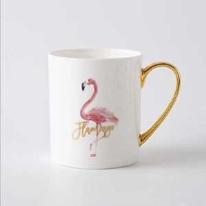 2019 Free Design Coffee Tea Set With Elegant Swan Pattern Ceramic Saucer Stainless Steel Spoon Set For Restaurant And Hotel