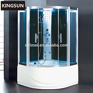 Bathroom Prefab Integral Enclosed Steam Shower With Control Panel