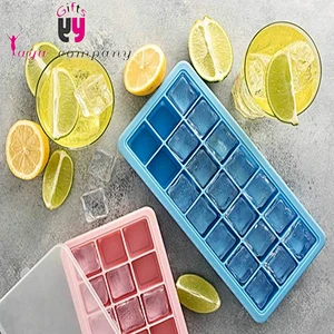Food-grade Easy to hold Silicone ice cube tray with FDA certification