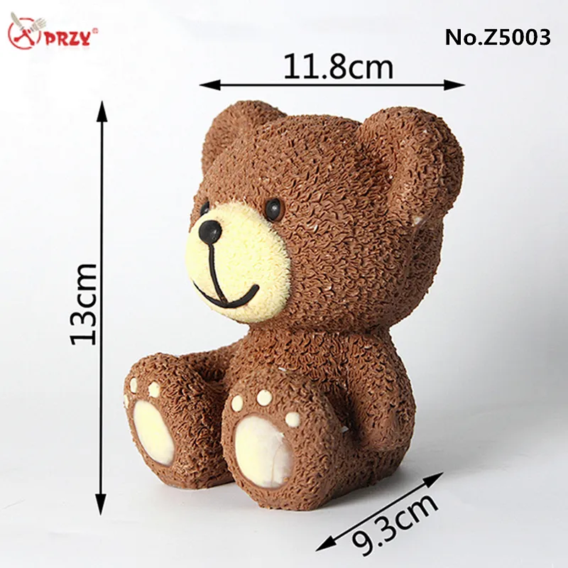 Factory price 3d cute Bear cake Silicone chocolate molds fondant Cake molulds silicone Soap Mold