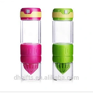 China Wholesale 560 ml Juice Cup Glass Water Bottle with Rope for Travel