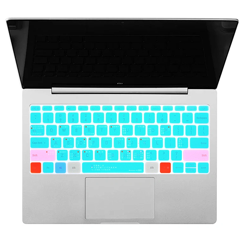 Waterproof Computer silicone keyboard skin Hollow Out Backlight Backlit Keyboard Cover for Xiao mi Air 13.3