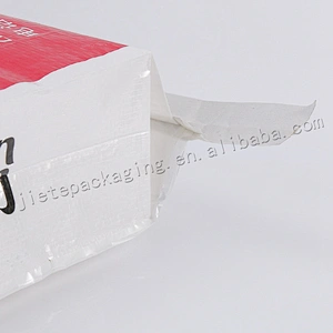 Construction use pearl film laminated 20kg pp woven cement bag for interior wall putty,dry mortar,tile adhesive