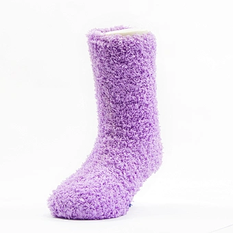 baby colorful double cuff pompoms thick cotton winter socks