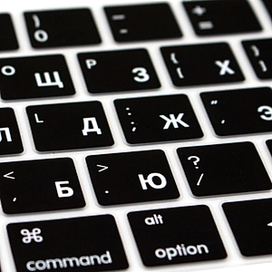 Amazon China laptop with russian keyboard Protector  for macbook new pro 13 touch bar 2016