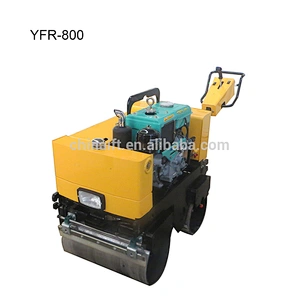 800kgs Pedestrian Hydraulic Steering Twin Drum Vibratory Rollery YFR-800CS