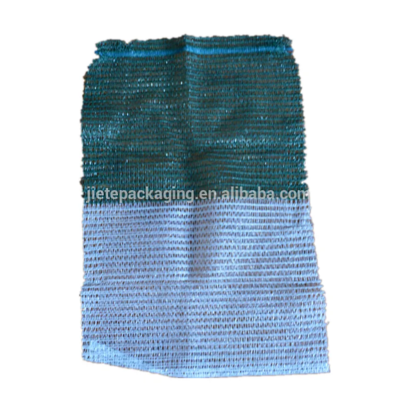 Fruit and vegetable cheap raschel mesh net bag with drawstring for orange,onion,potatoes and garlic