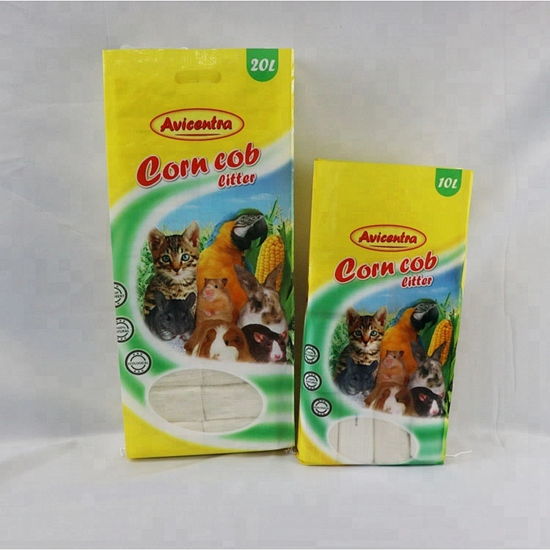 Bopp laminated 20lb 50lb pp woven animal feed packaging bag for cat food  chicken feed  dog food