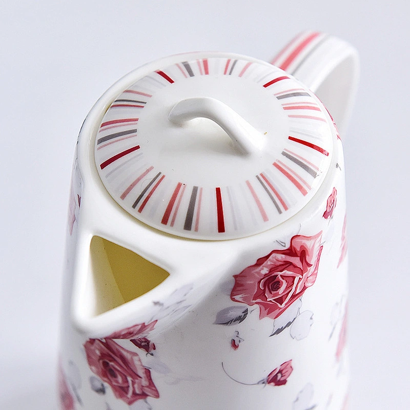 Hot Sale in-Stock Ceramic Water Cup Set Drinking Juice Jug Set Houseware Porcelain Tea Cup Set