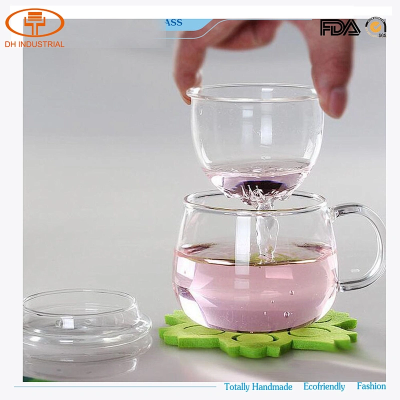 china manufacture cheap glass tea cups with filter