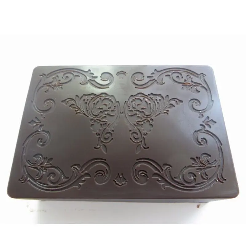 QT0052 square shape butterfly stamp handmade soap mold silicone chocolate mould przy
