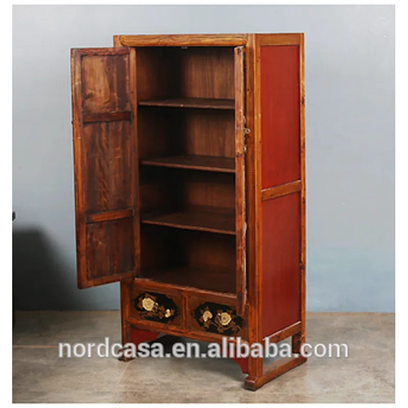 Chinese antique cabinet antique painted carved furniture