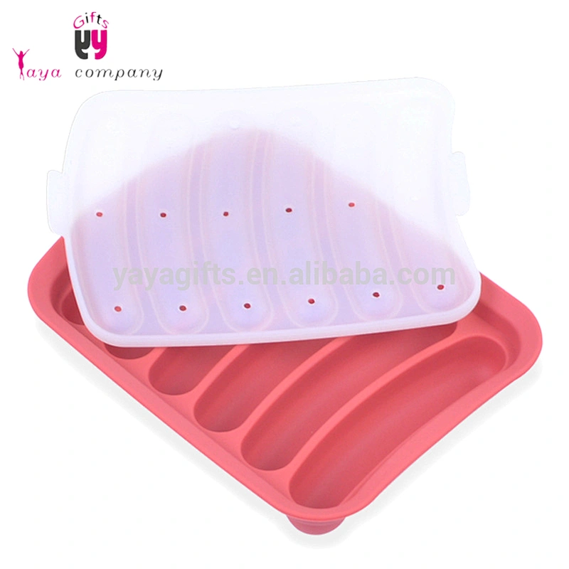 Promotional New Design Kitchen Tool DIY Silicone Hot Dog Sausage Maker Mold
