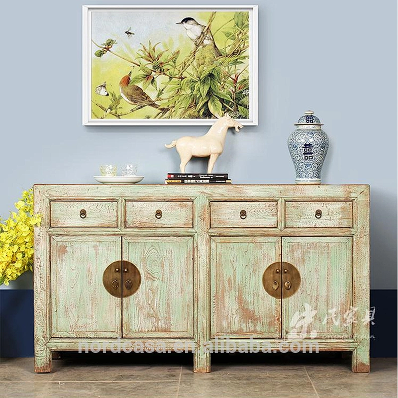 Chinese Antique Vintage Recycled Wood sideboard cabinet