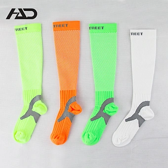Fancy Sport Compression Soccer Knee High Football Cycling Running Socks