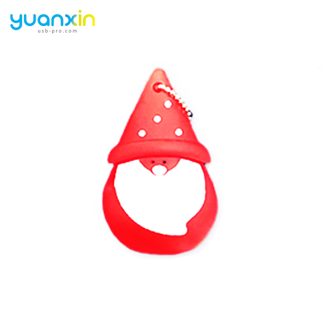 Christmas Gift Design Santa Claus PVC USB Flash Drive