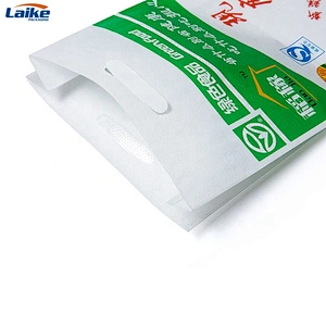 PP woven laminated recyclable custom printing wheat flour plastic bag 50kg 25kg 10kg