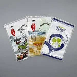 Durable using PE printed plastic bags for fruit juice beverage packaging