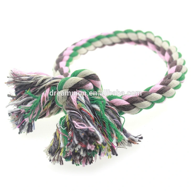 Puppy Dog Pet cotton O Rope Toys Chew knot Play
