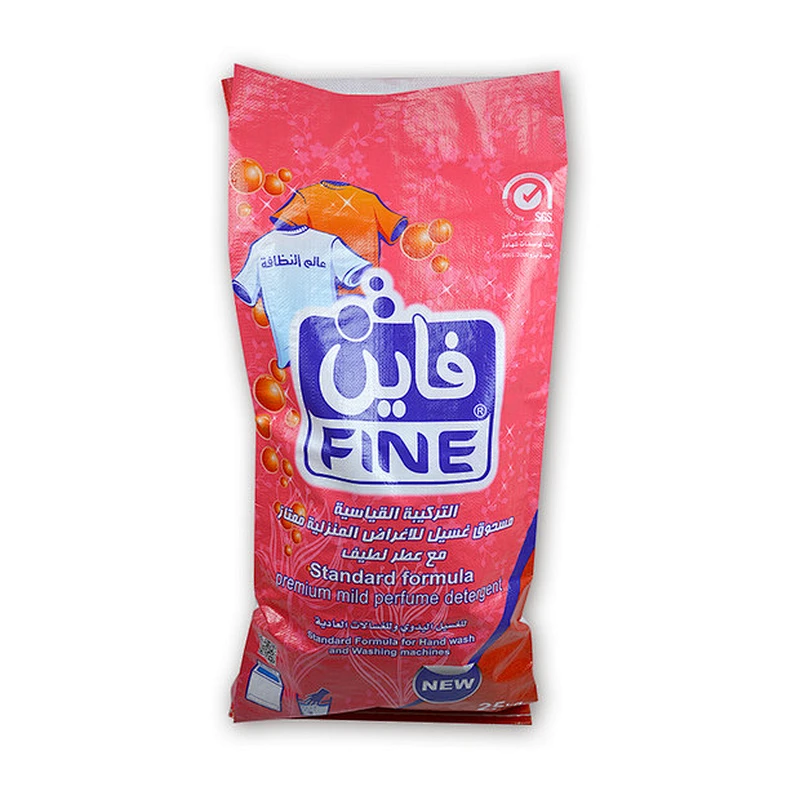 High quality logo printing 25kg plastic laundry washing powder detergent packaging bag for hotel and family