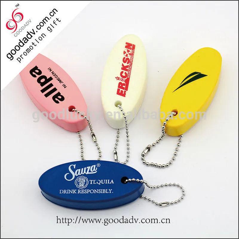 Alibaba promotional season discount offer new style pu foam keychain
