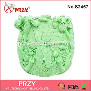 PRZY s2457 DIY Silicone Garden Dragonfly Soap Mold
