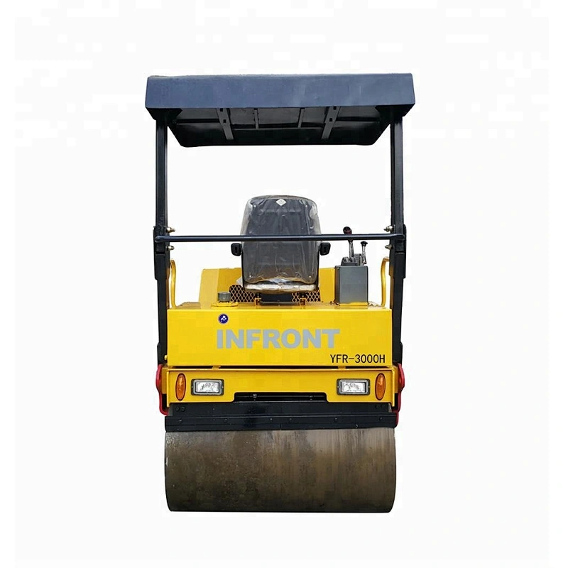 3000KG Full hydraulic YFR-3000H 3 Ton double drum vibratory road roller