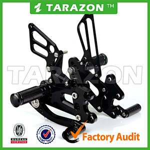 Racing bike CNC Billet Adjustable Rear set Footrest For KTM RC8