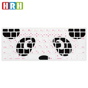 New Design Stylish Japan Version Silicone Keyboard Cover Skin keyboard skin cover for mac book air 13 15,Japanese version
