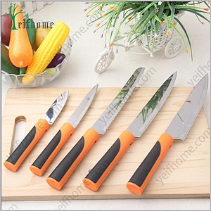 5pcs stainless steel kitchen knife set cutlery set