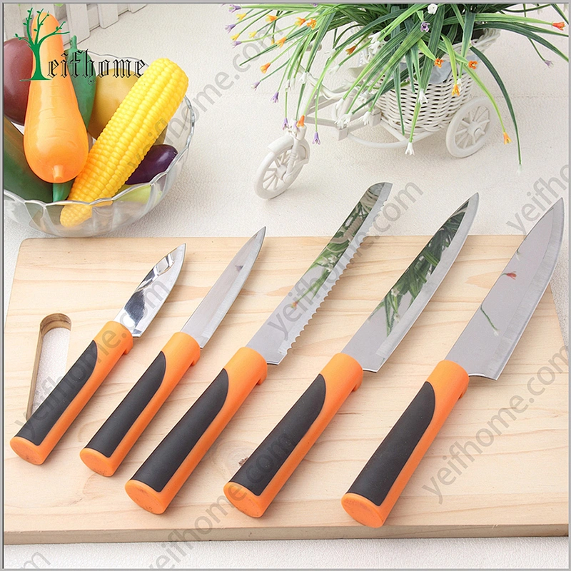 5pcs stainless steel kitchen knife set cutlery set