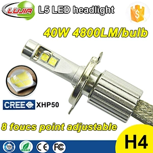 Factory direct supply led headlight H4 H7 H114300K 5000k 6000K 40w XHP50 h4 led in China