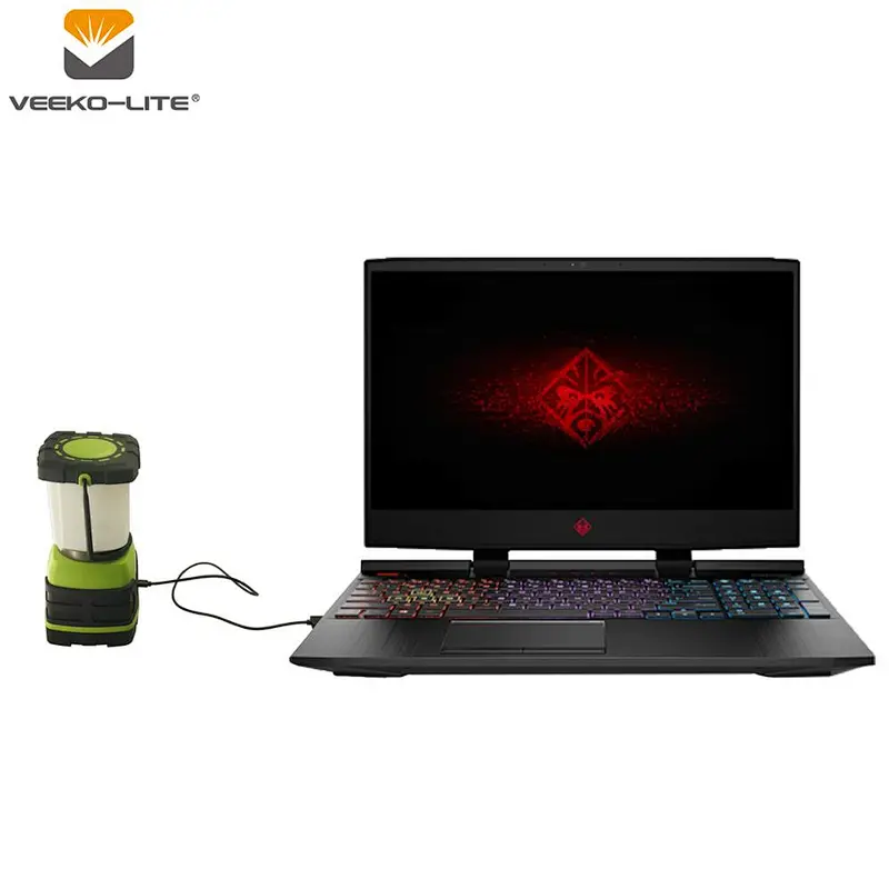 2018 New outdoor SMD LED UV light USB rechargable camping lamp flashlight