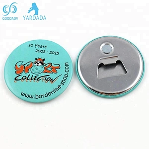 Professional custom hang plating round bottle opener