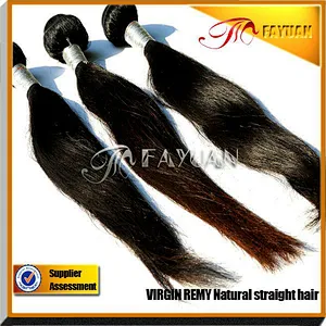 raw real hair full cuticle no shedding unprocessed Brazilian hair weft straight