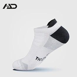 men's white fashion dress running socks
