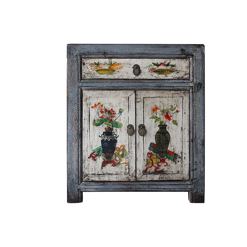 chinese lacquer oriental distressed painted buffet furniture