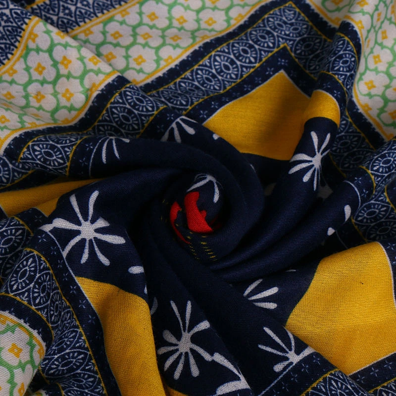 Printed chiffon georgette scarf silk fabric mens silk scarves for sale