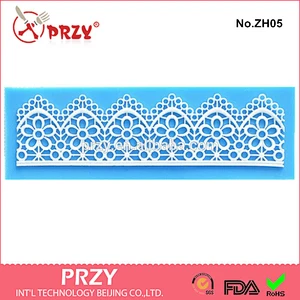High quality silicone fondant lace mold