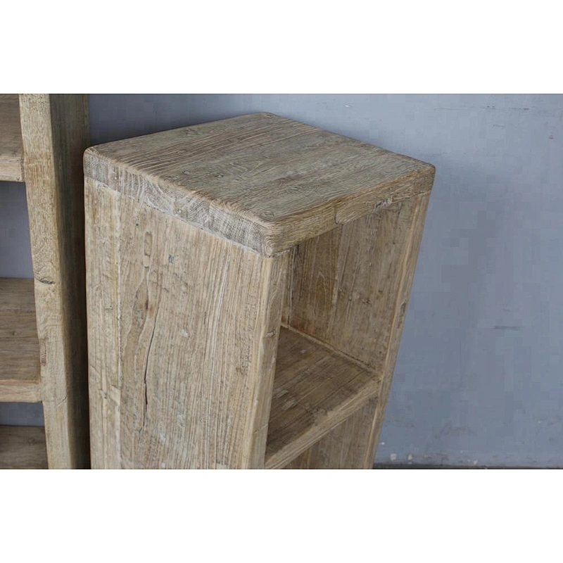 asian chinese vintage antique rustic reclaimed natural bookshelf furniture