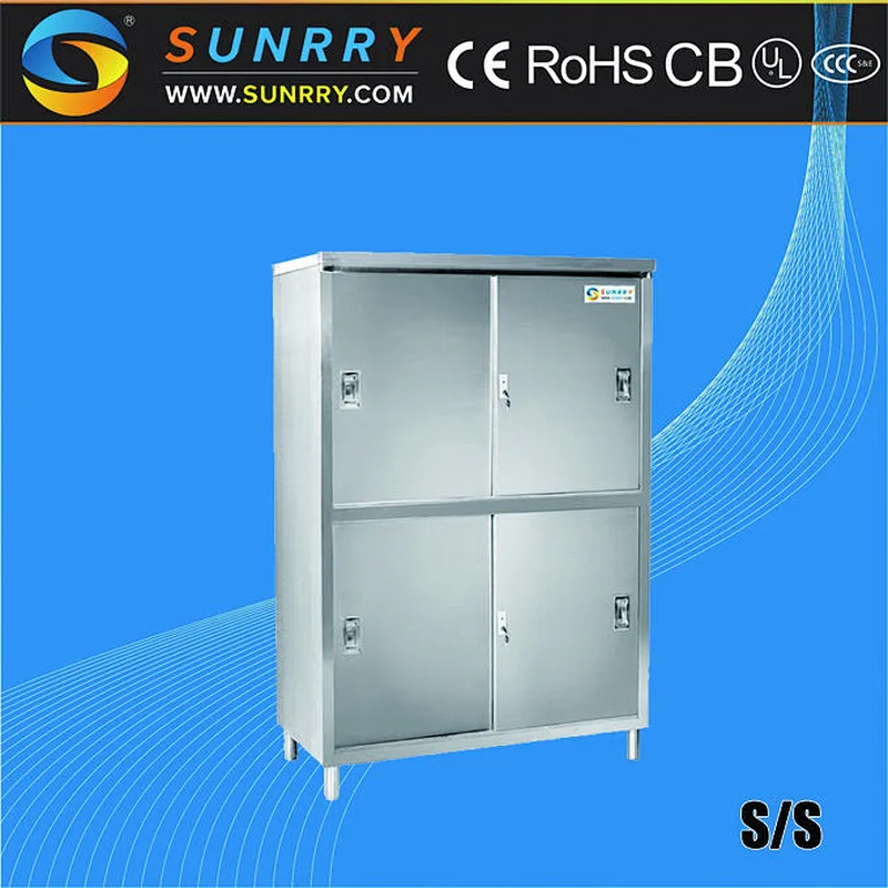 New Design Ready Made Stainless Steel Safety Dining Room Side Cabinet and Kitchen Cabinets with 4 Doors