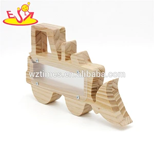 New fashion truck shape wooden money gift box for kids W02A282