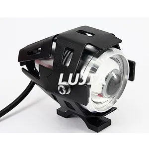 Faros LED de motocicleta estroboscópica de haz alto / bajo, proyector de lente u7 led wrok Light