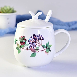Customized Logo Water Coffee Mug Free Sample Factory in-stock Cup Creative Exquisite Ceramic Cup with Handle