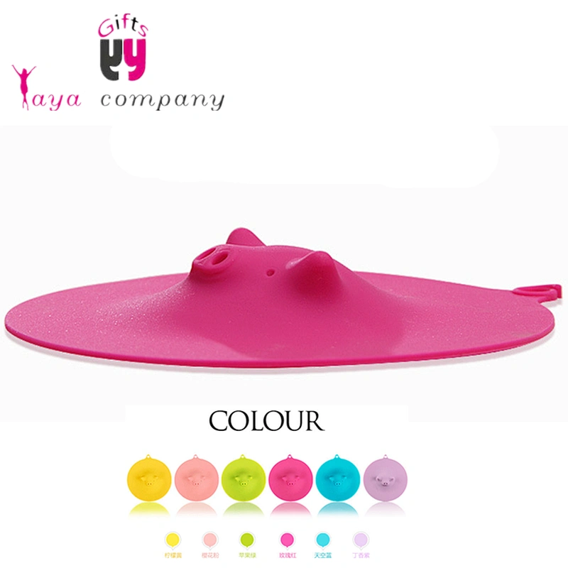Amazon Hot Selling Cute Design Piggy Coffee Tea Silicone Cup Cover