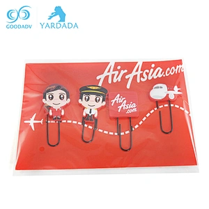 Wholesale cheap 3D logo silicone pvc custom bookmark