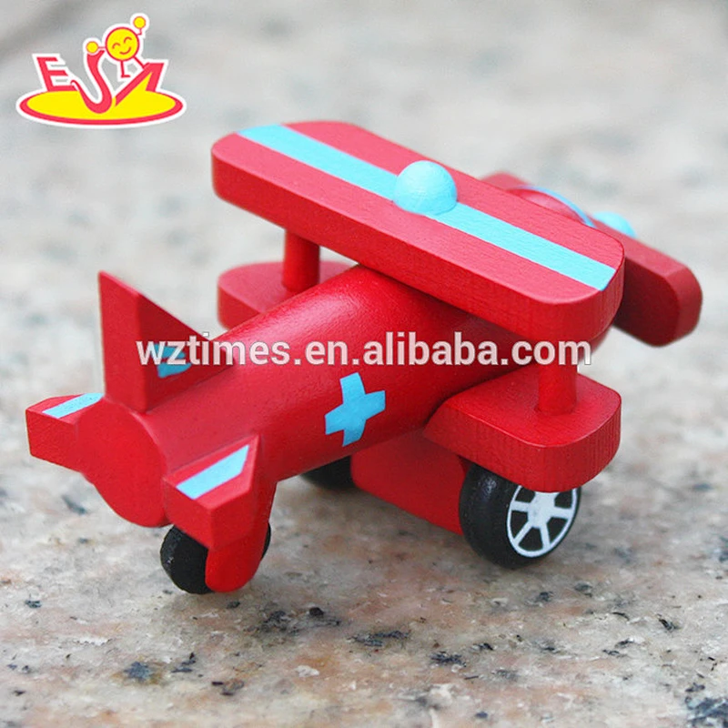 2018 wholesale kids wooden toy airplane popular wooden toy airplane W04A198