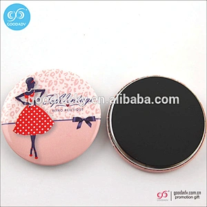 Custom design advertising promotional magnets round tin fridge magnet sticker